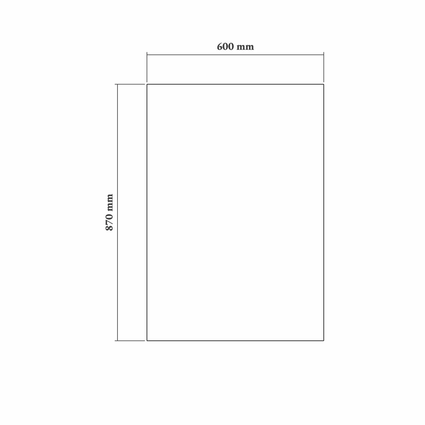 18mm Plain Base End Panel