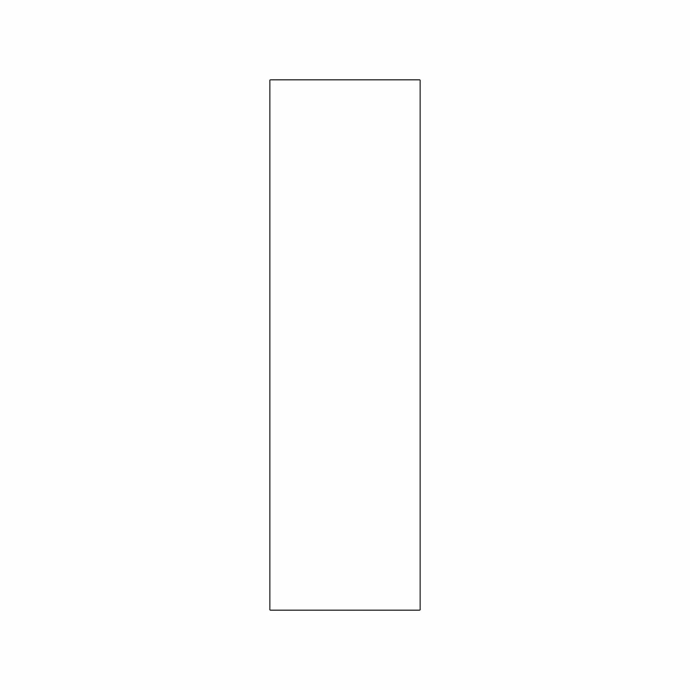 18mm Plain Tall End Panel