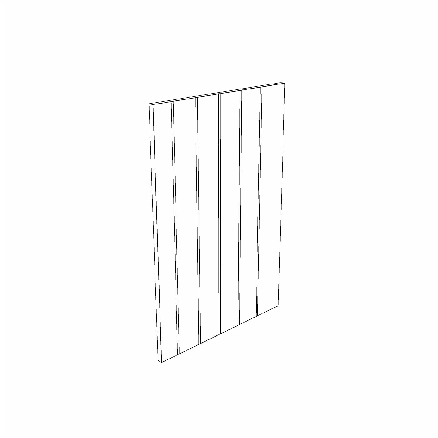 18mm V-Groove Base End Panel