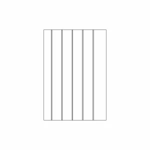 18mm V-Groove Base End Panel