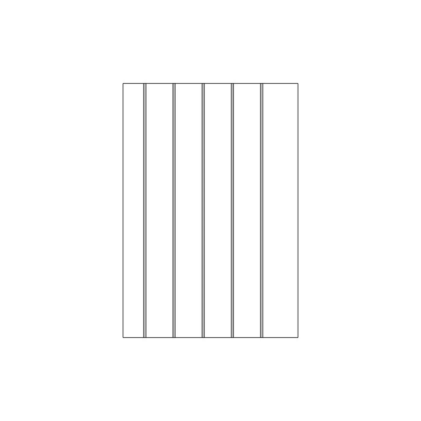 18mm V-Groove Base End Panel