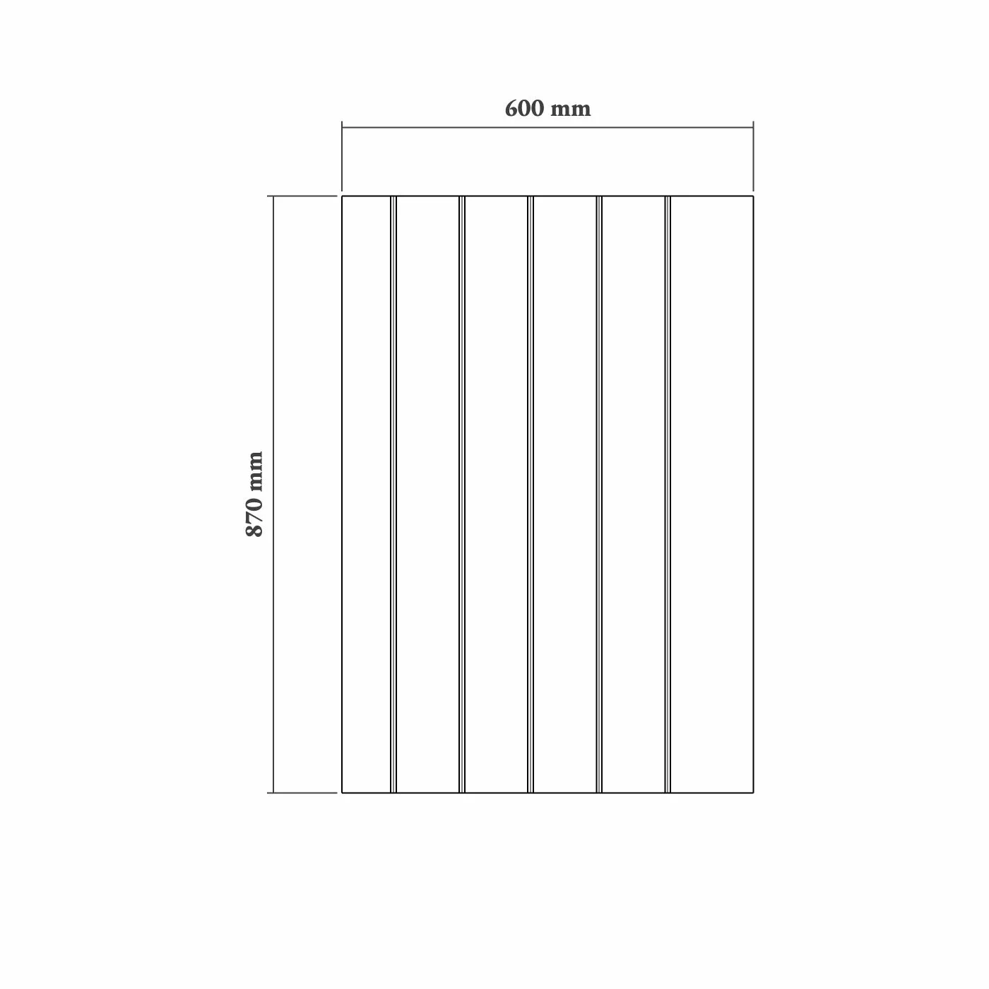 18mm V-Groove Base End Panel