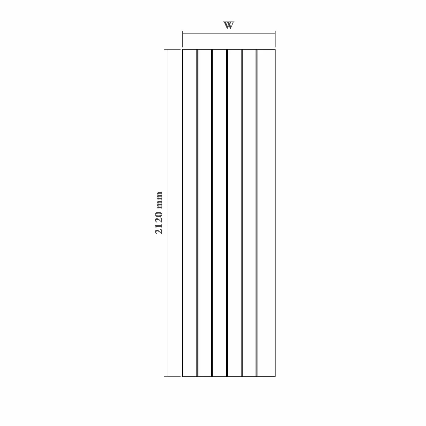 18mm V-Groove Tall End Panel