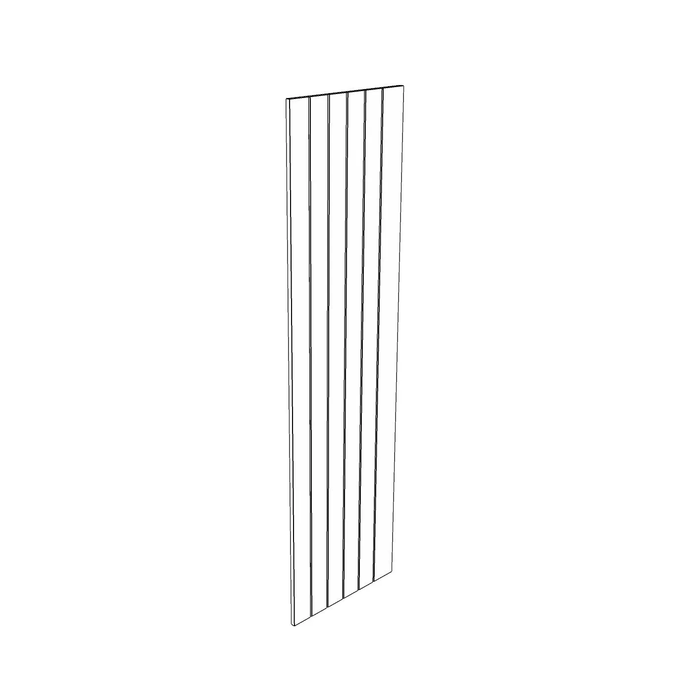 18mm V-Groove Tall End Panel