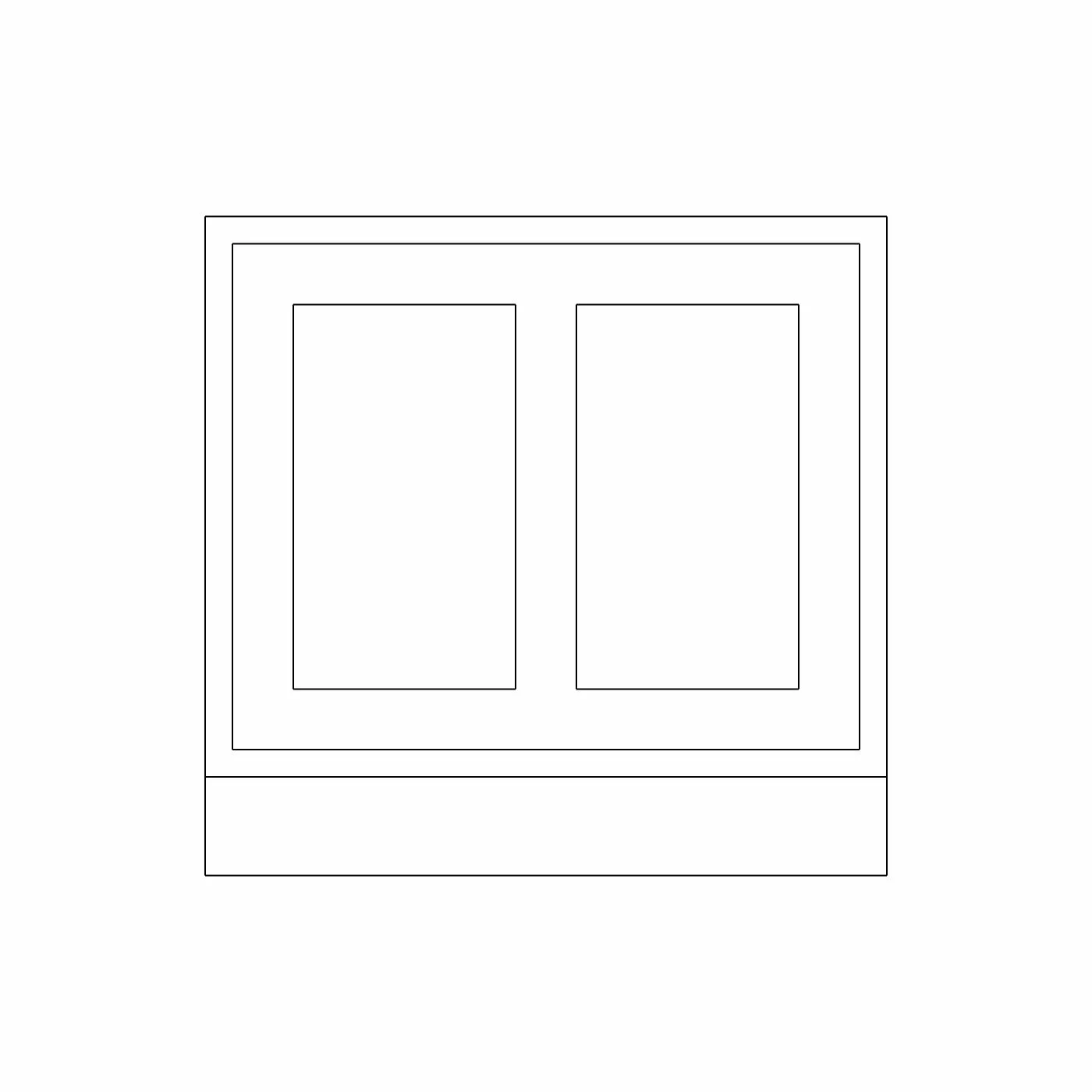 72mm Shaker Island End Panel