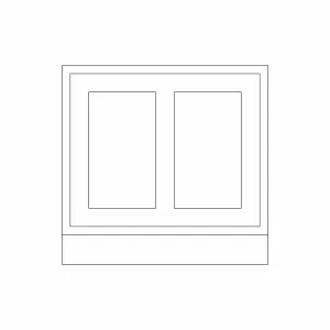 72mm Shaker Island End Panel