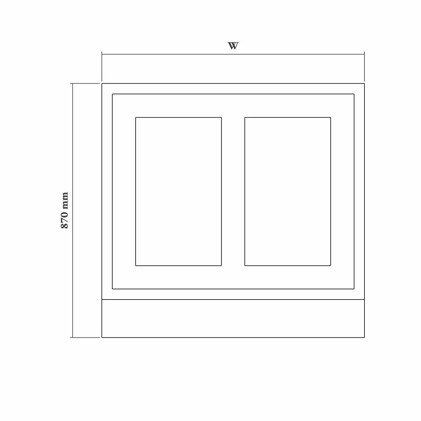 72mm Shaker Island End Panel