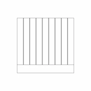 72mm V-Groove Island End Panel