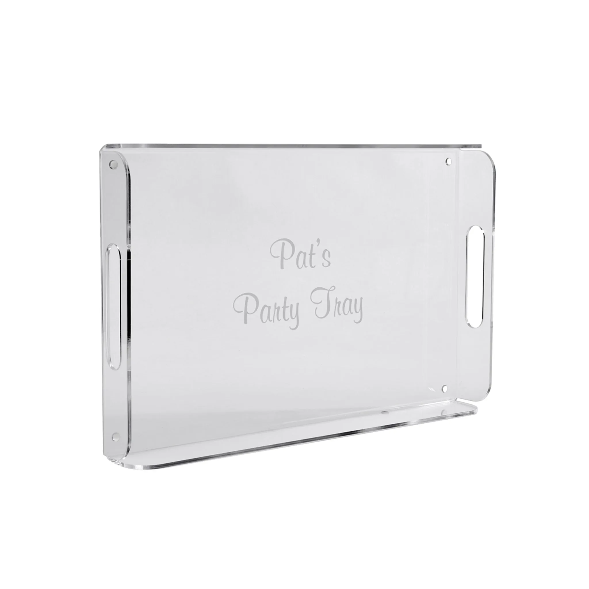 Acrylic Handled Tray - 16.5" x 10.5" by Creative Gifts