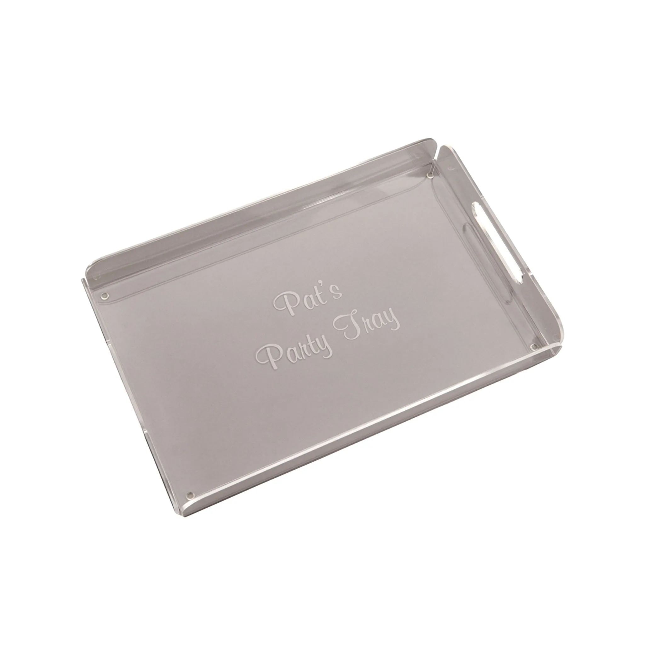 Acrylic Handled Tray - 16.5" x 10.5" by Creative Gifts