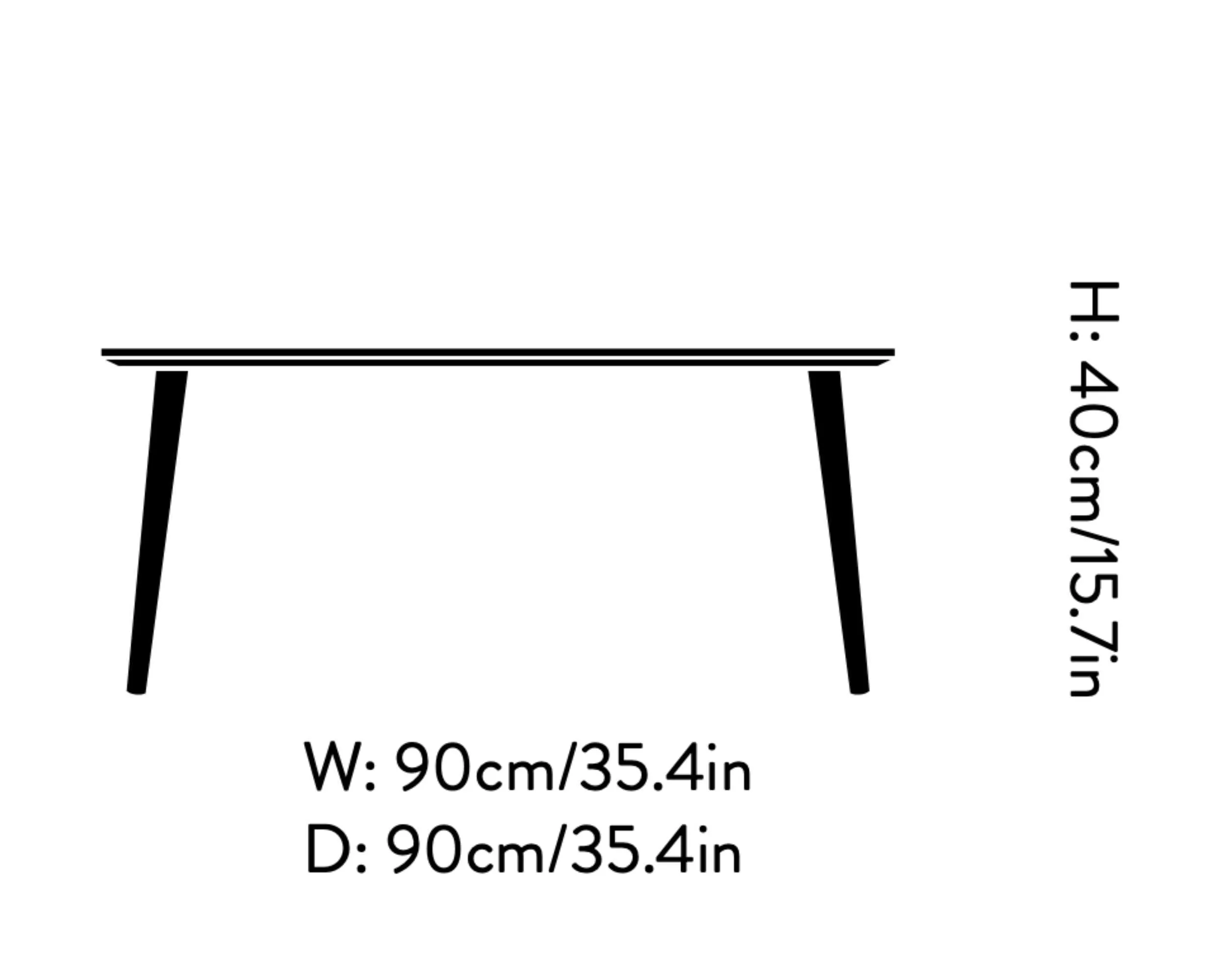 &Tradition SK23 In Between Coffee Table, black lacquered oak