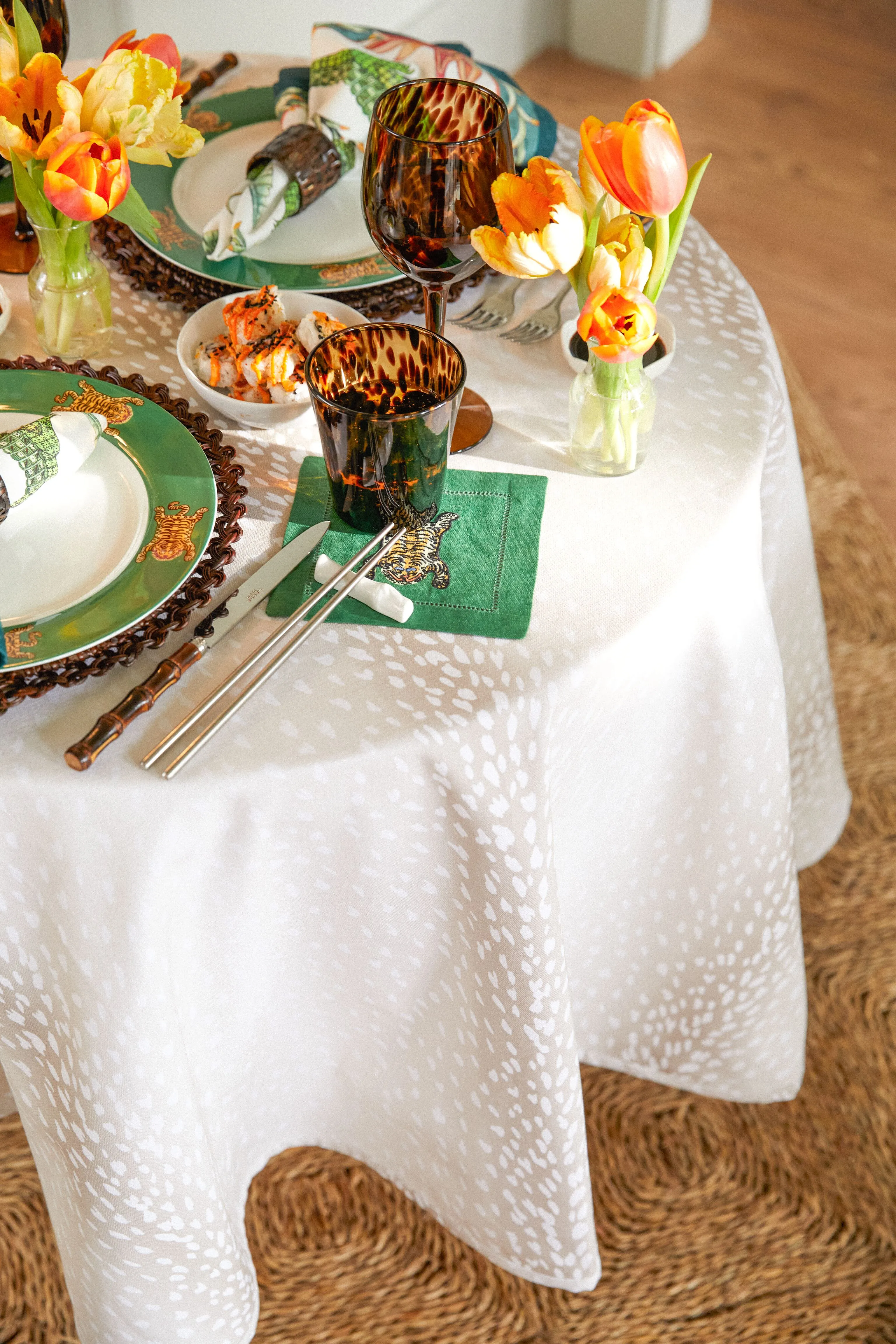 Antelope Round Tablecloth