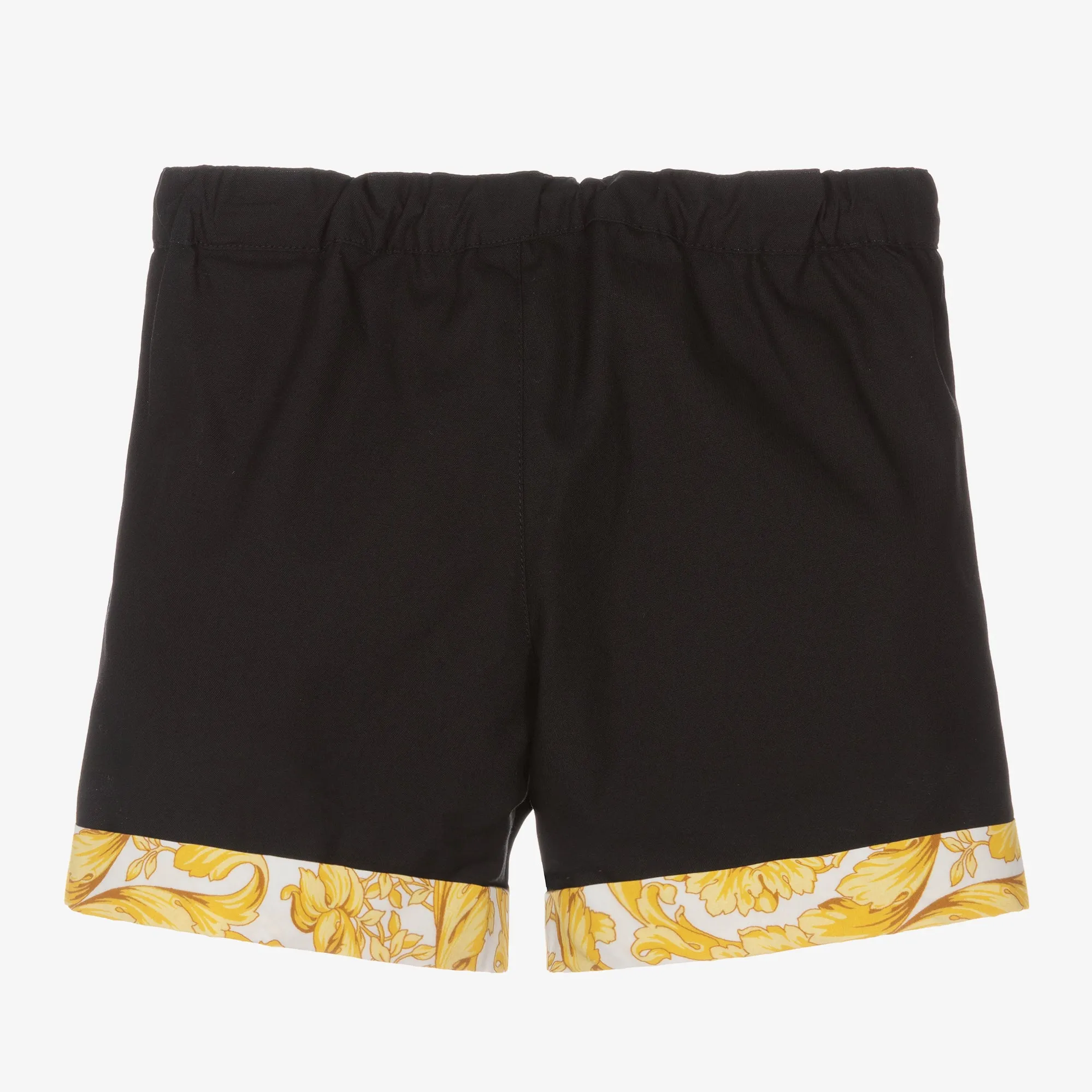 Black Barocco Shorts