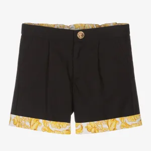Black Barocco Shorts