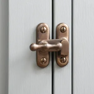 Distressed Antique Brass Cupboard Catch