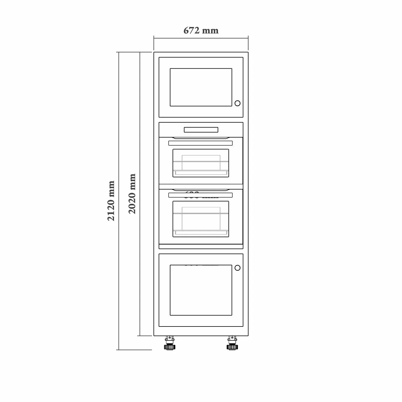 Double Oven Housing