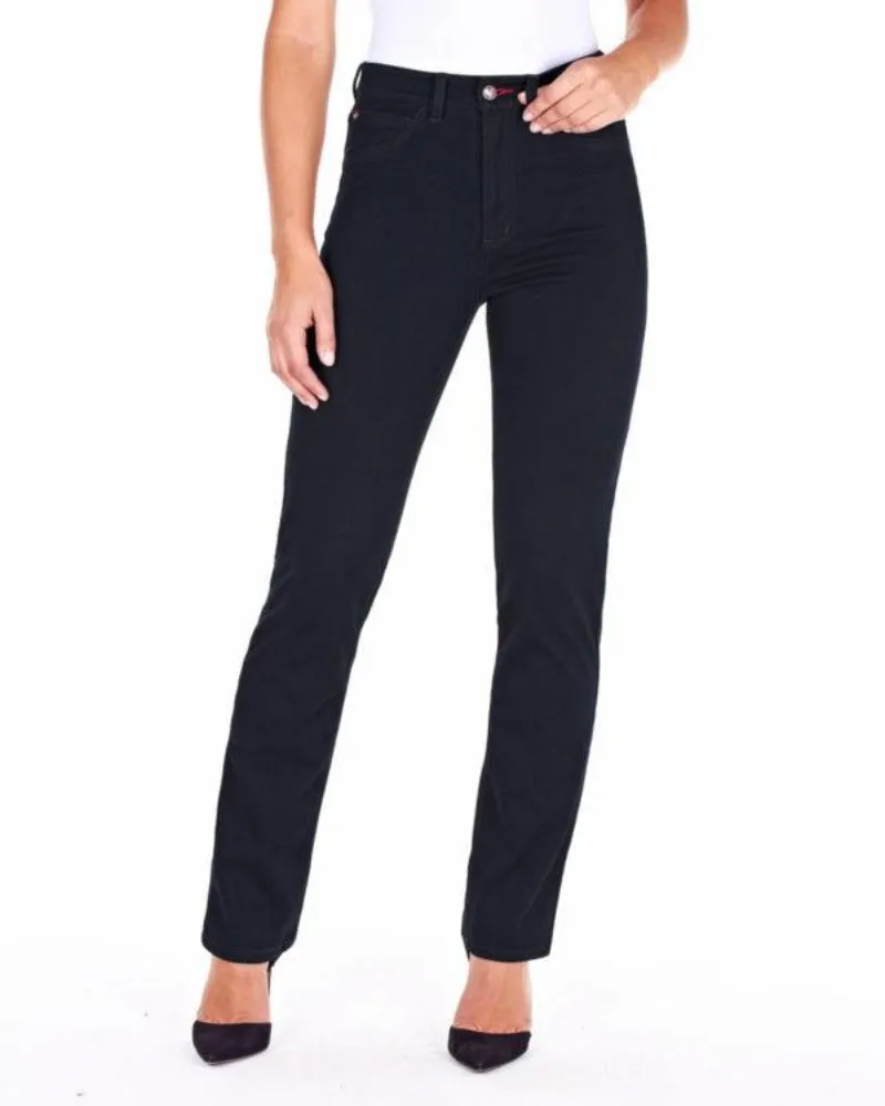FDJ French Dressing Love Denim Suzanne Straight Leg Black Style 6439214