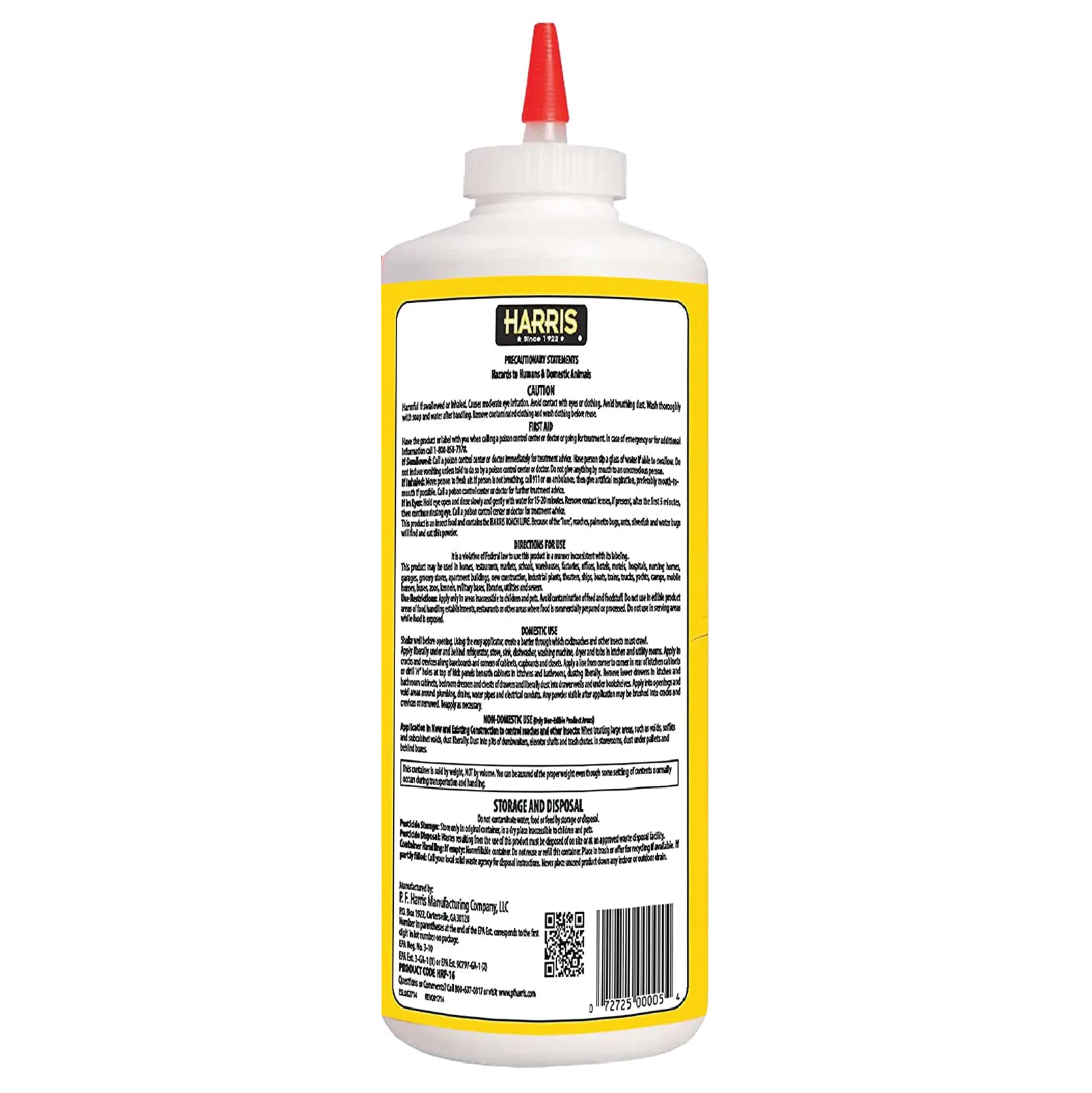 Harris Boric Acid Roach Powder with Lure (2-Pack)