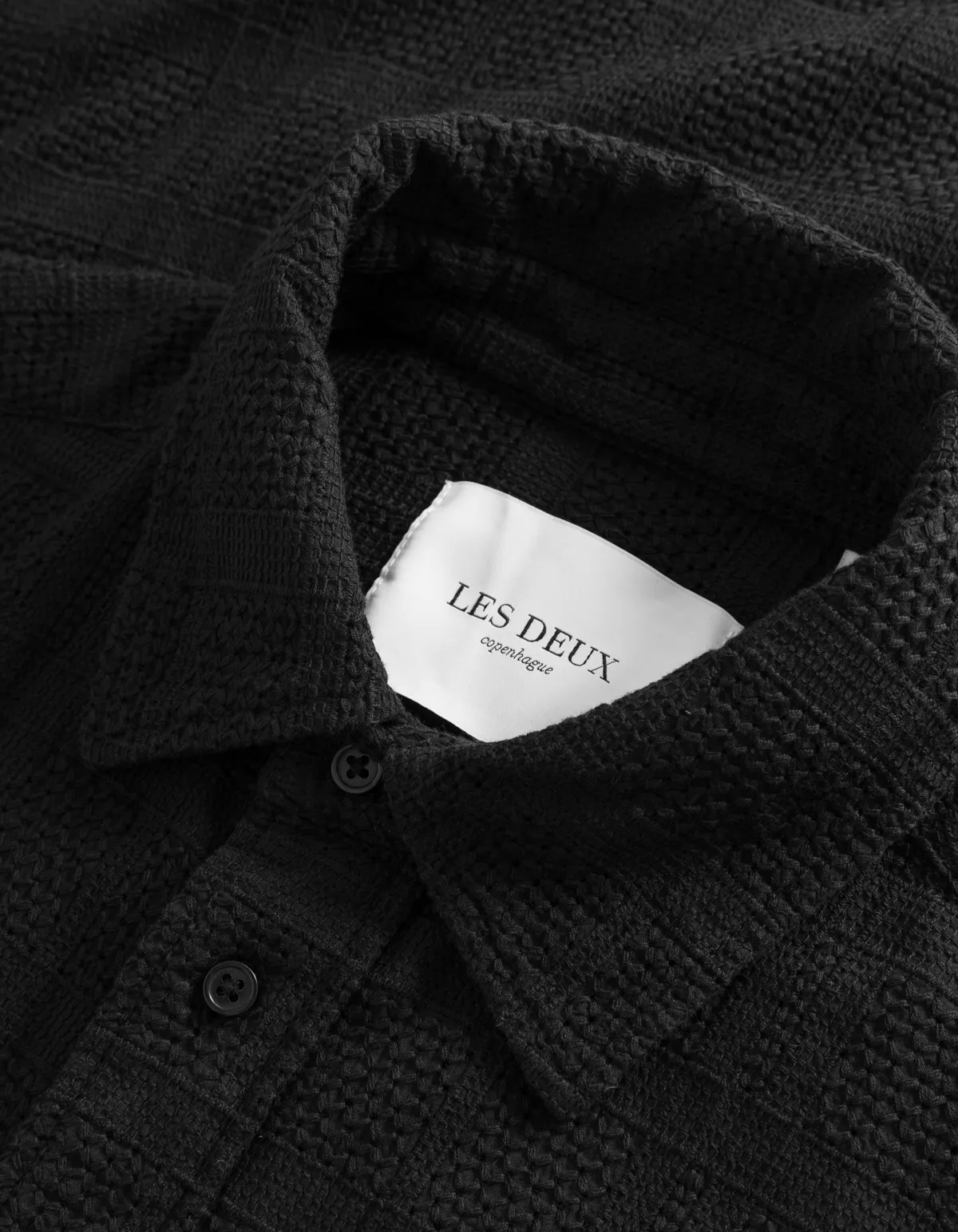 Les Deux Charlie Shirt - Black