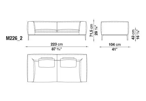 Michel Club Sofa