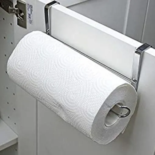 Paper Towel Holder Rack - Over Door for Home And Caravan