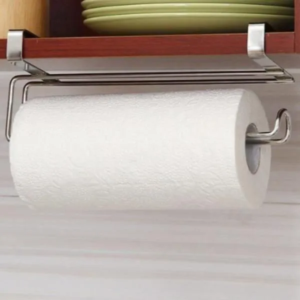 Paper Towel Holder Rack - Over Door for Home And Caravan