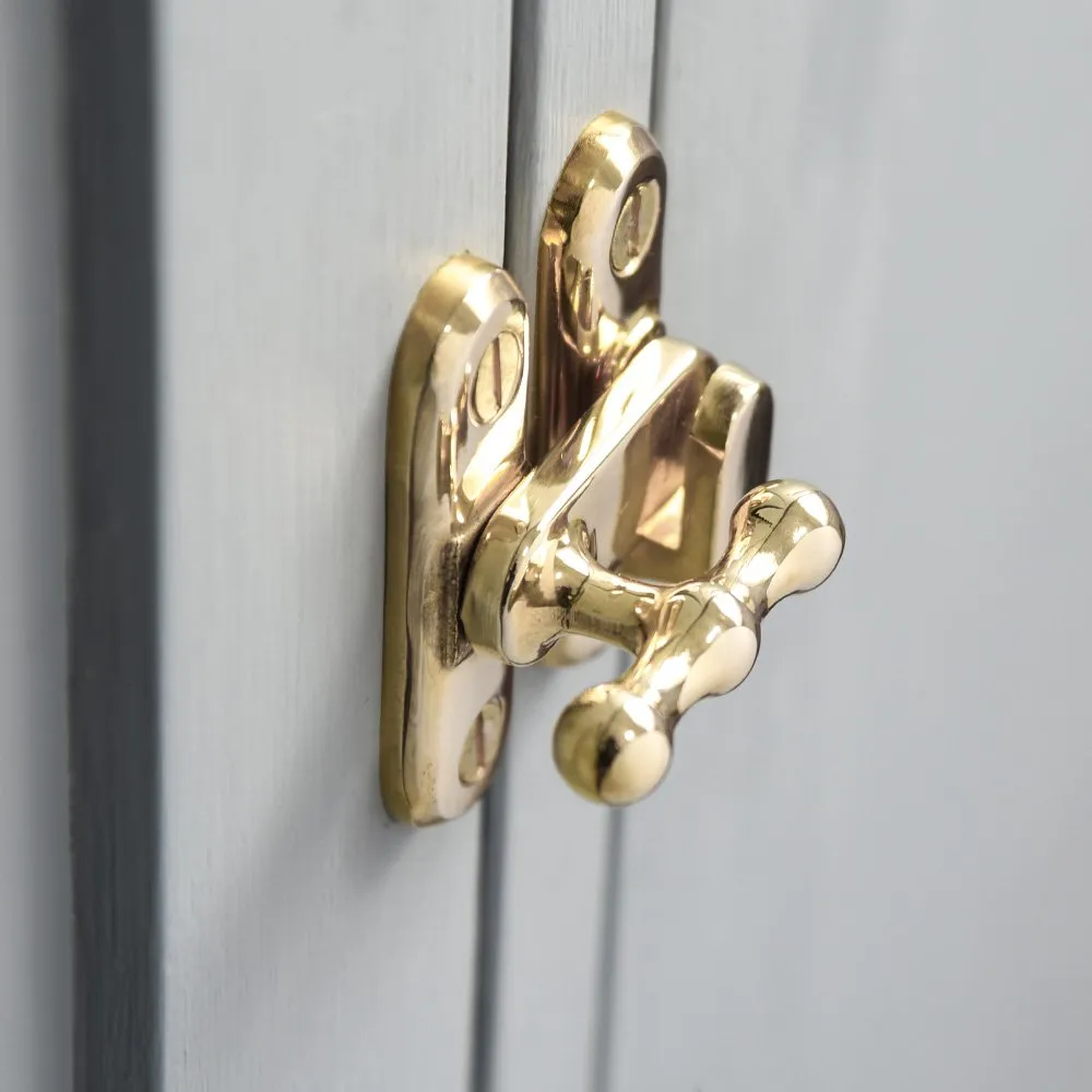 Polished Brass Cupboard Catch