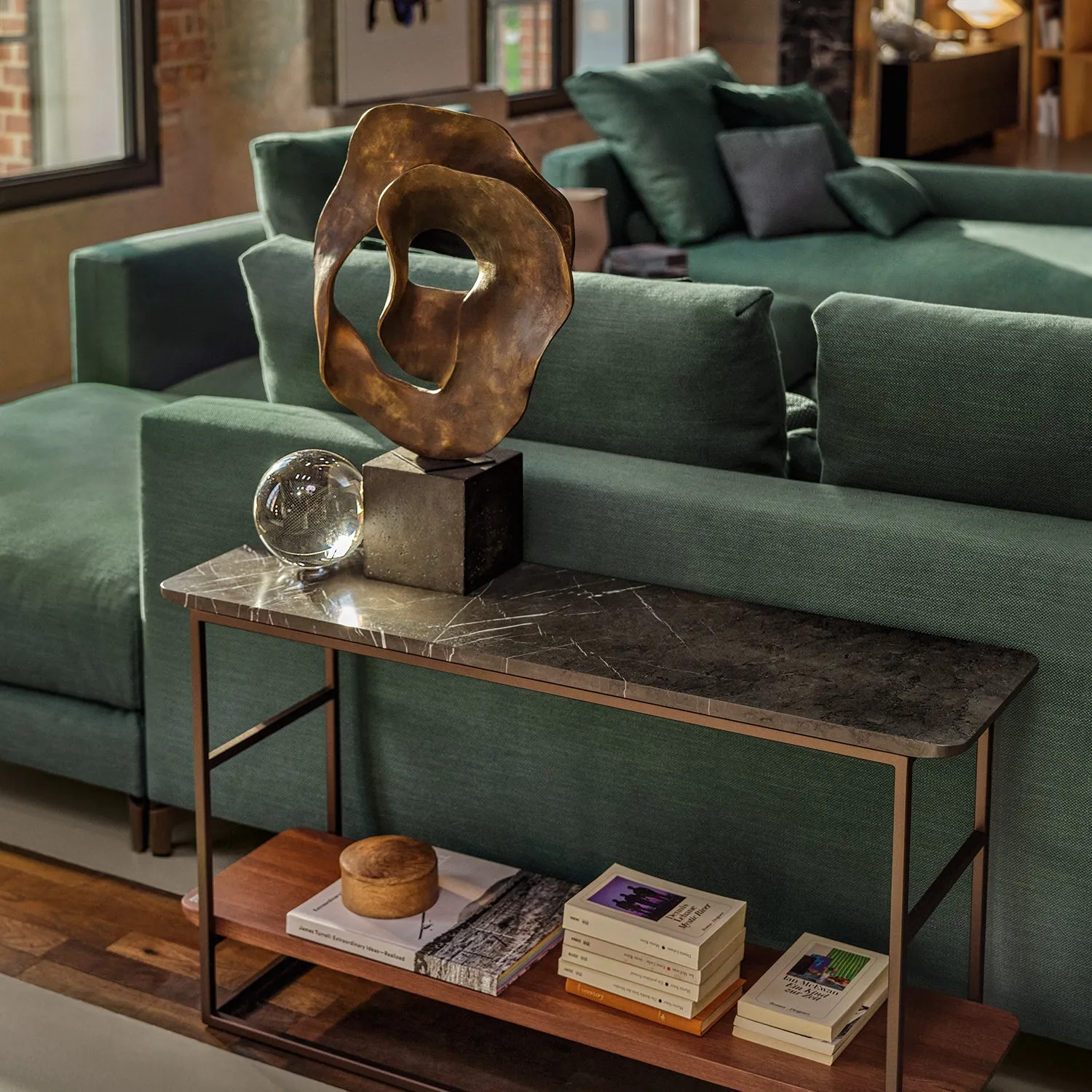 rolf benz | nuvola sofa   footstool | fabric beige grey 26384   marrone metallic legs