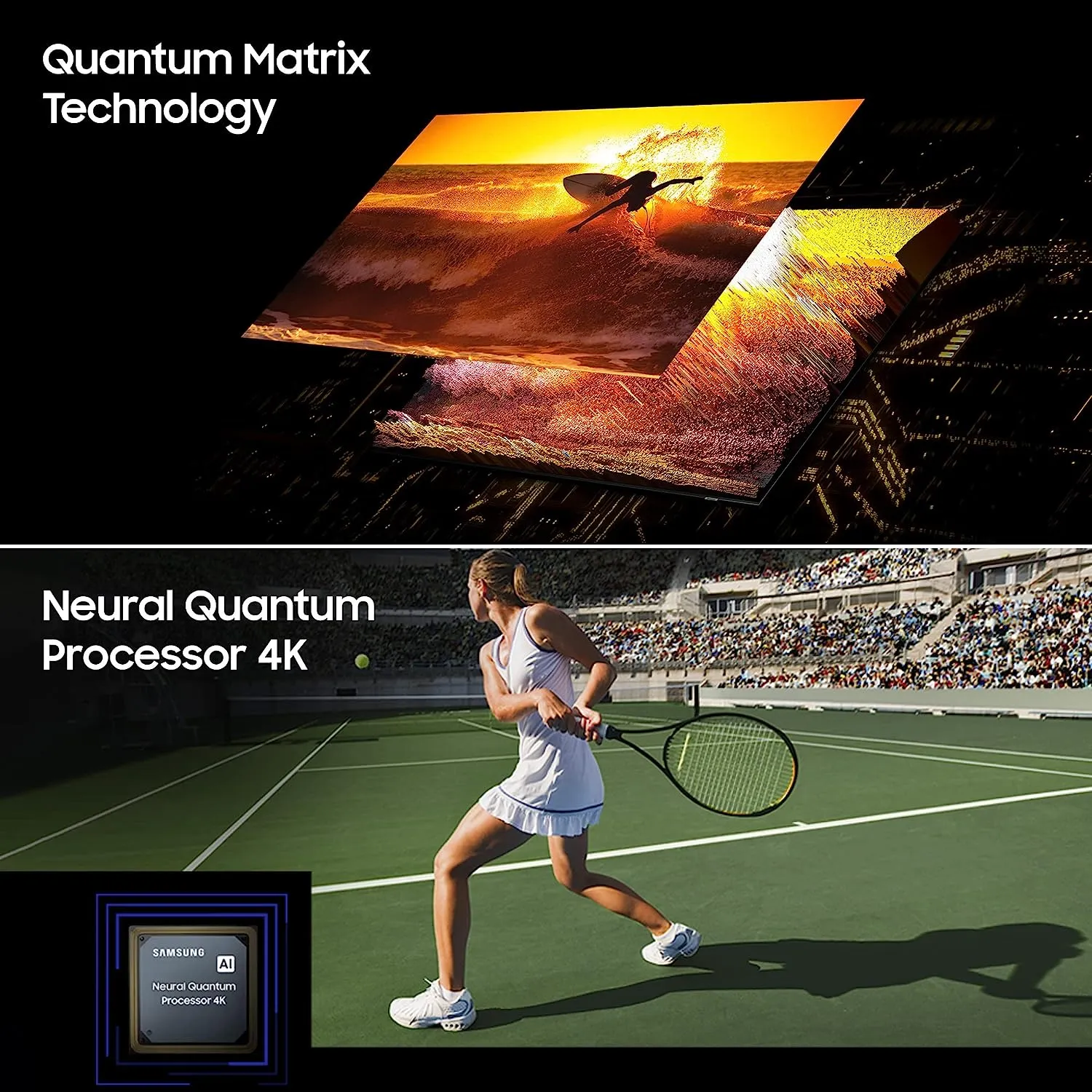 Samsung QA55QN85CAKLXL 55 Inch 4K Ultra HD Smart Neo QLED TV | Dolby Atmos | Neural Quantum Processor 4K | 120Hz Refresh Rate | Titan Black