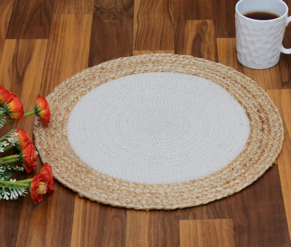 Serena Eco-Friendly Round Jute Table Placemats Durable and Stylish