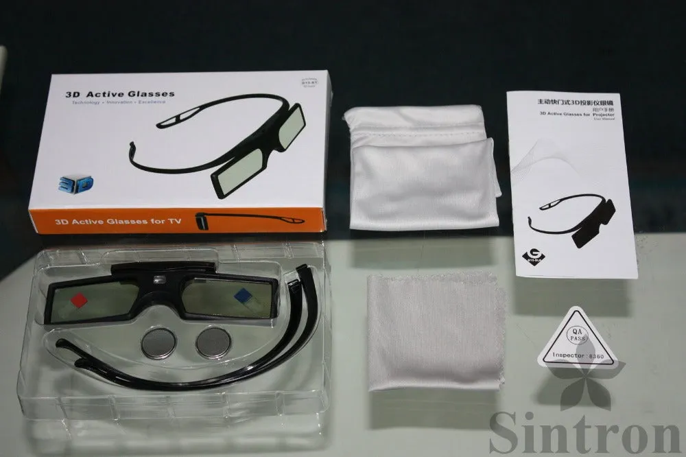 [Sintron]2X 3D RF Active Shutter Glasses for Epson 3D Projector 3D Glasses (RF) ELPGS03,Free Shipping