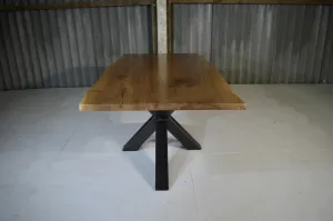 The Walnut Metal Spider- 8 Seater Table
